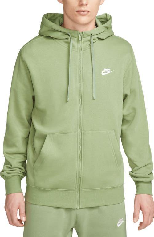 Mens Nike Sportswear Club Fleece Full-Zip Hoodie Black Navy White Product Image