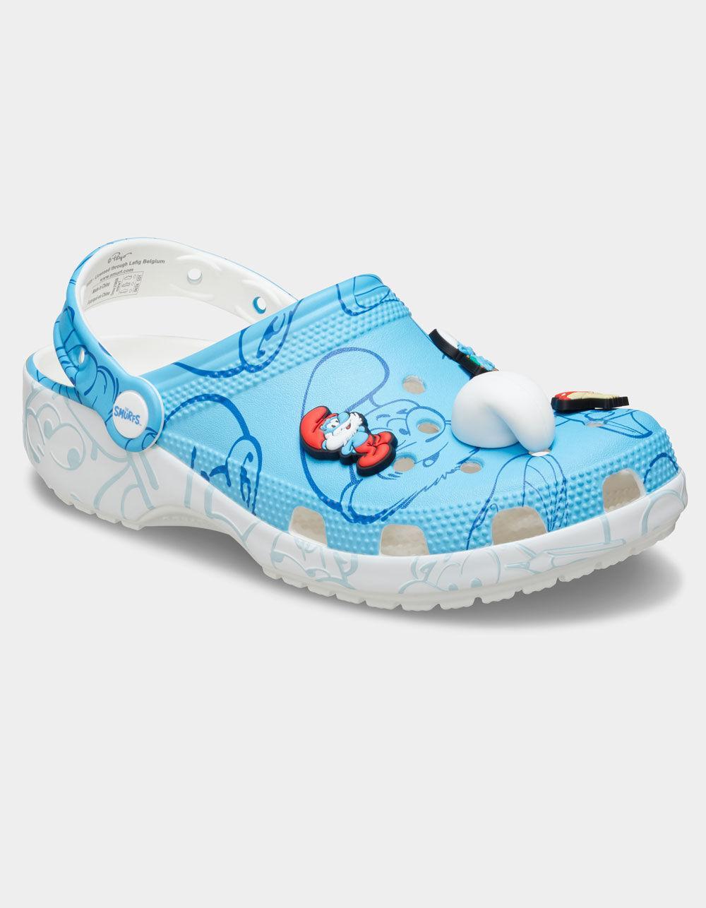 CROCS x Smurfs Classic Clogs - BLUE/WHT Product Image