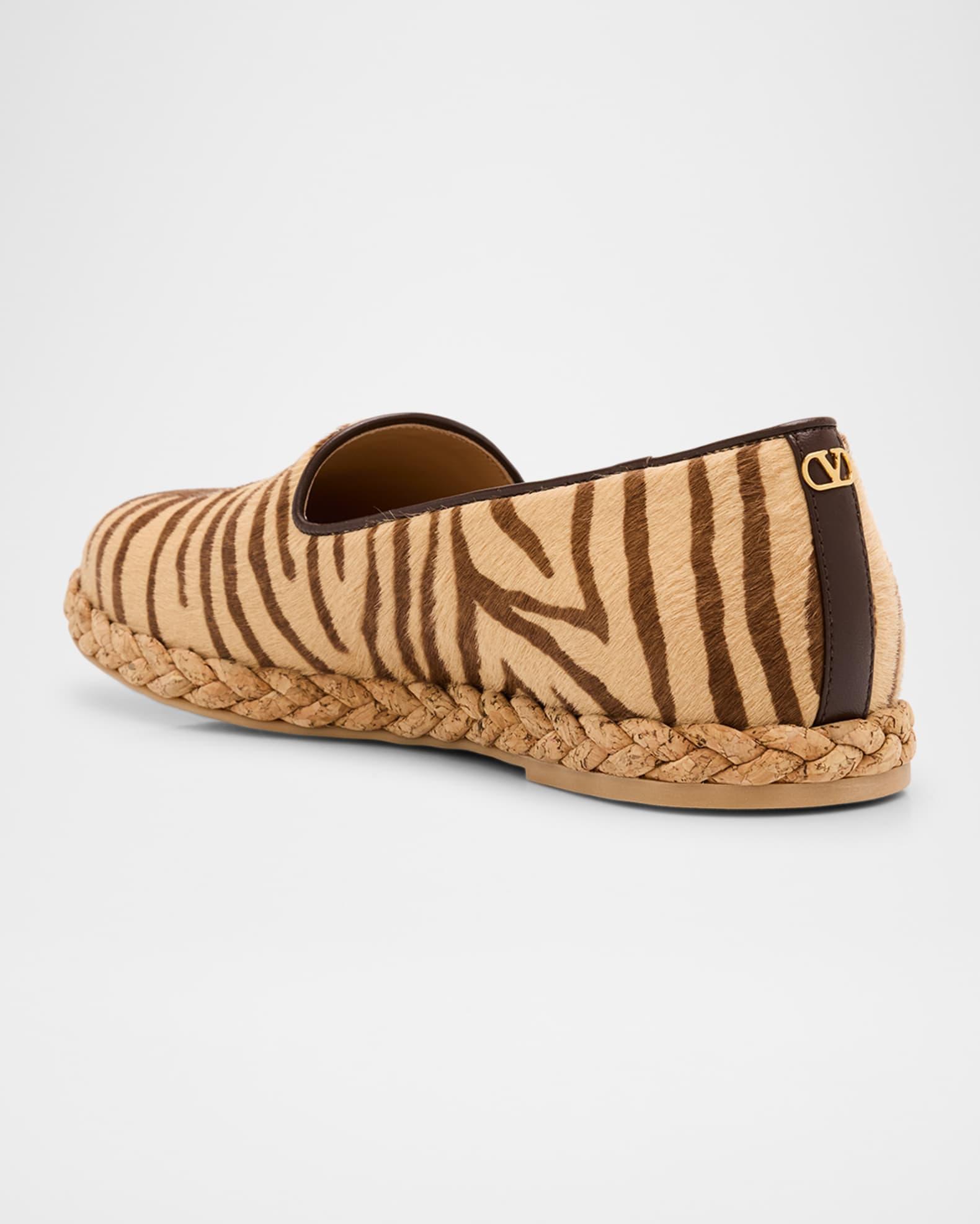 Men's Tiger Stripe Calf Hair Espadrilles Product Image
