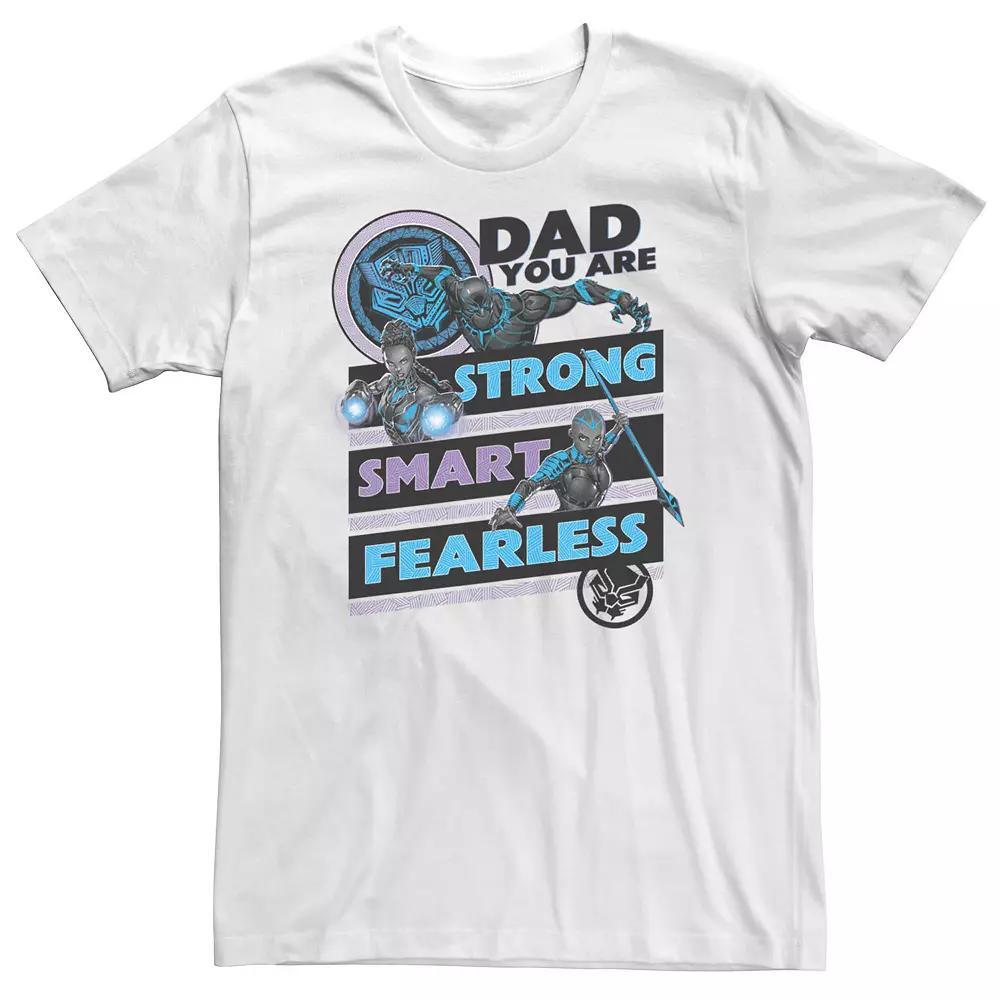 Big & Tall Marvel Black Panther Dad You Are Tee, Men's, Size: 3XL, White Product Image