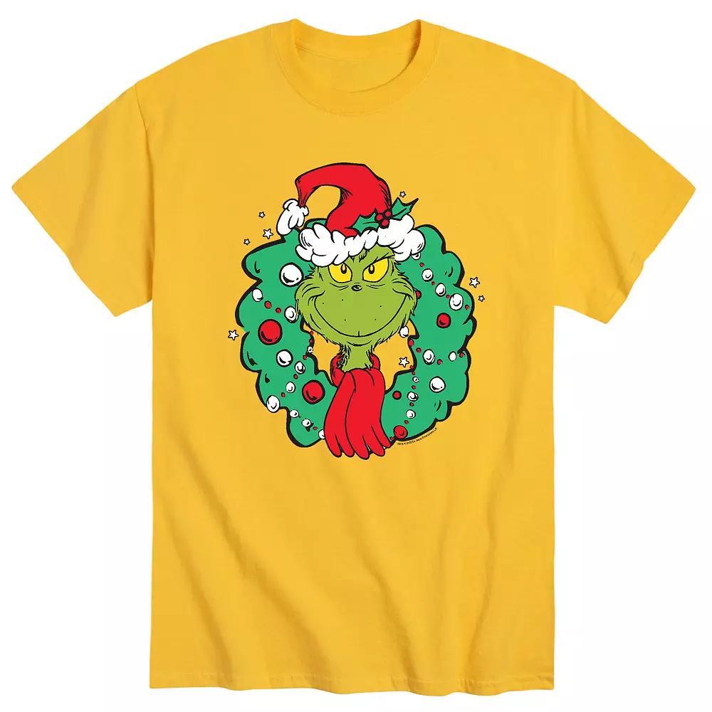 Mens Dr. Seuss The Grinch Wreath Tee Product Image