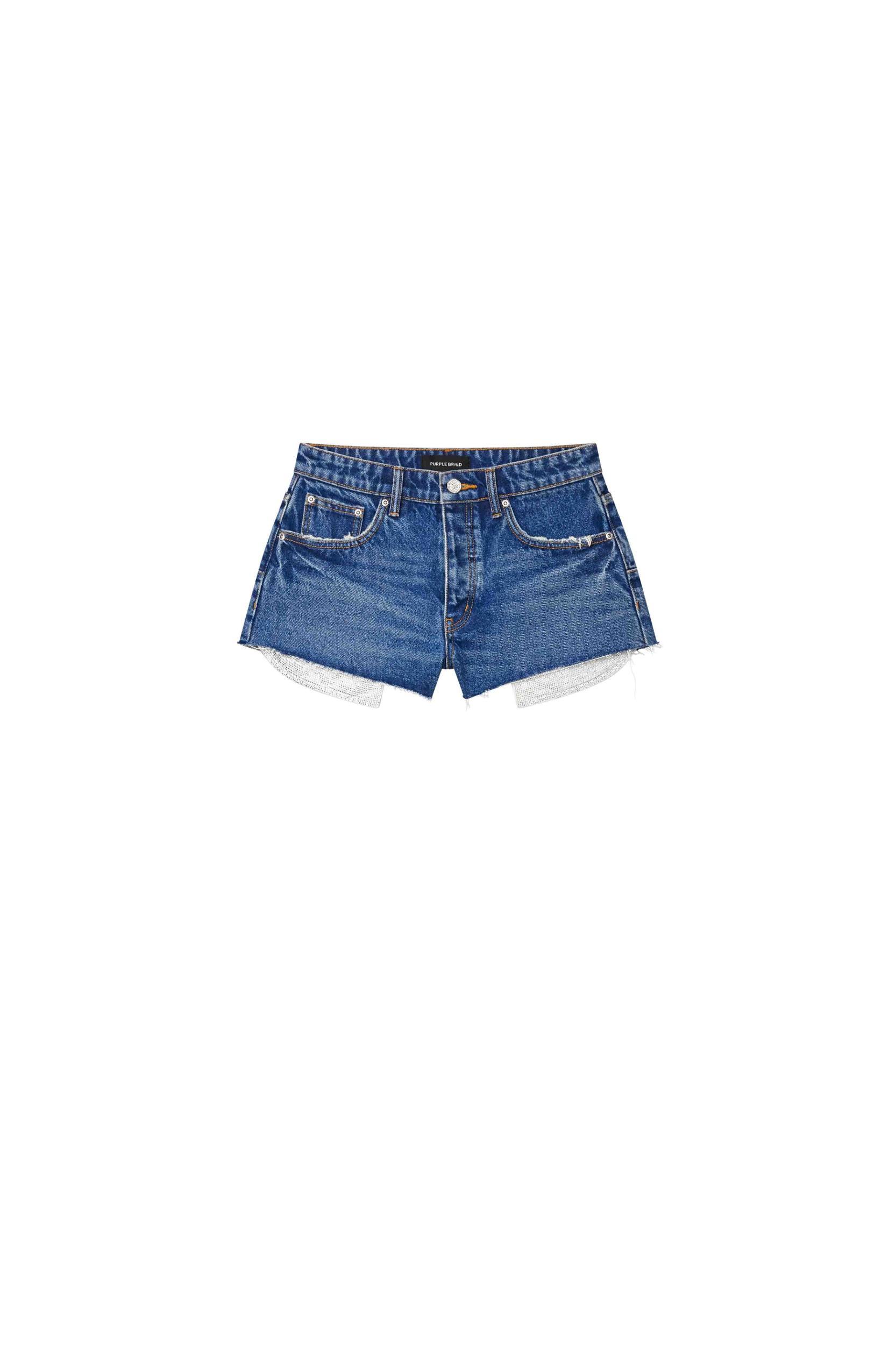 Rhinestone Denim Shorts Female Product Image