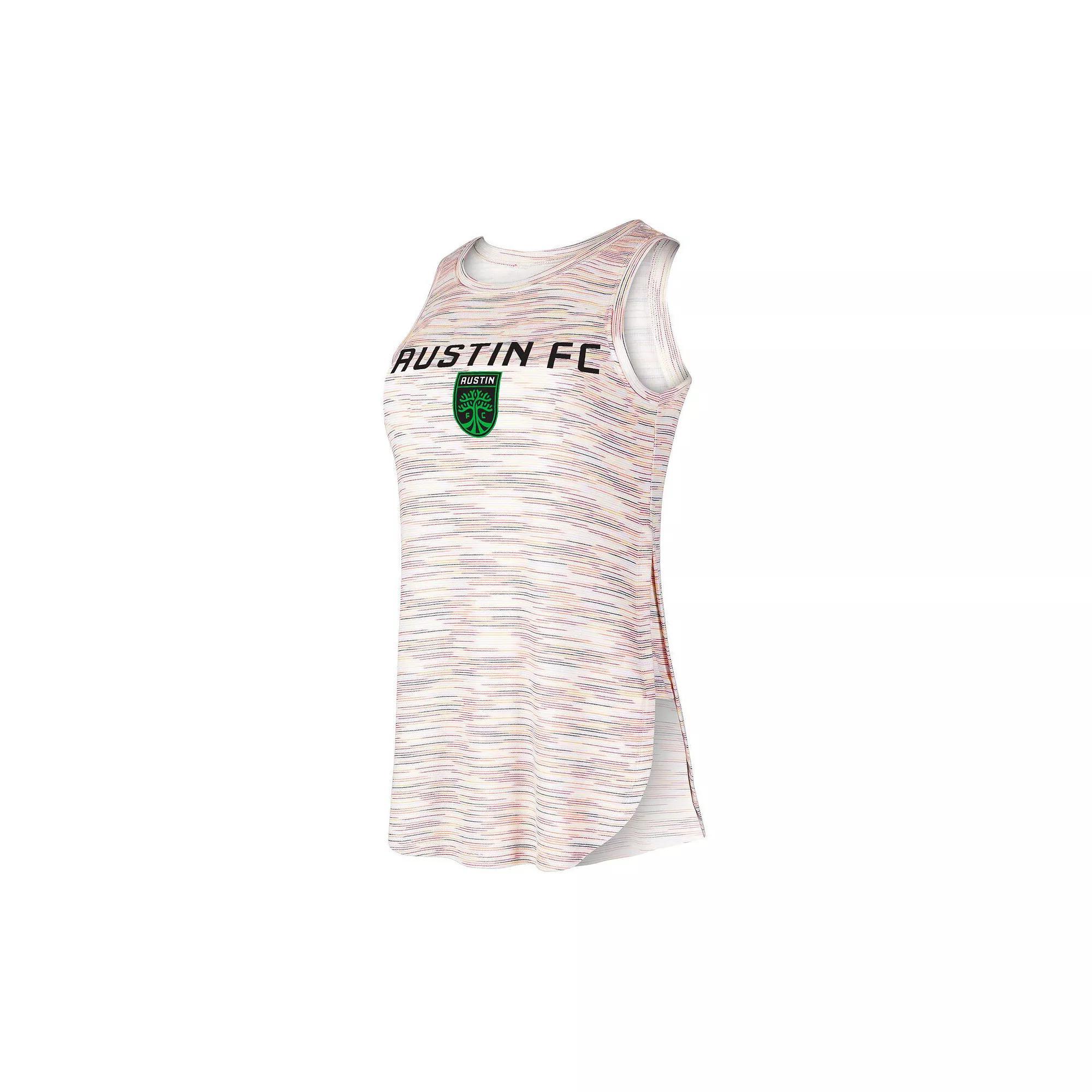 Women's Concepts Sport White Austin FC Sunray Tri-Blend Tank Top, Size: Large, Afc White Product Image
