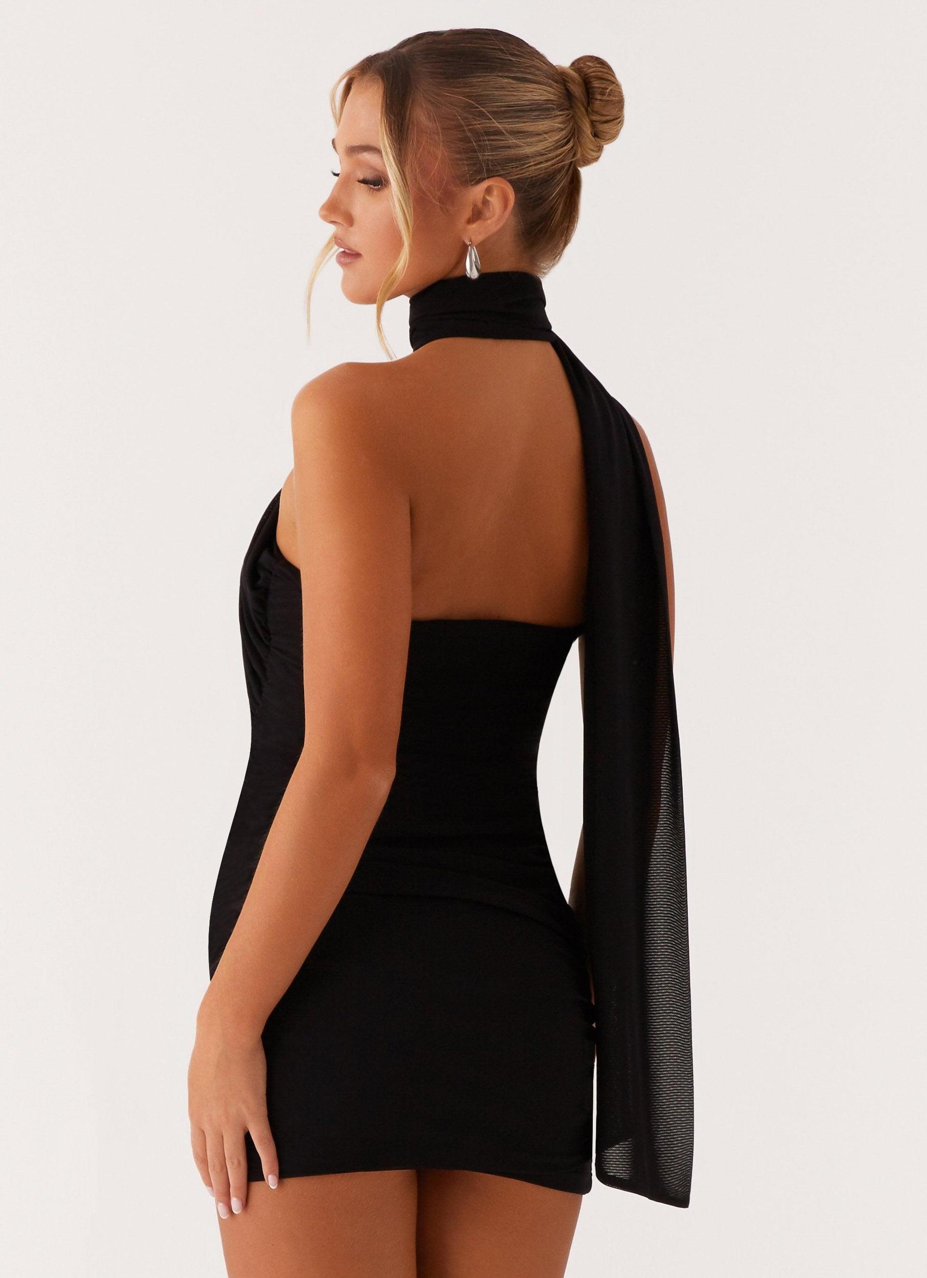 Breaking News Mini Dress - Black Product Image