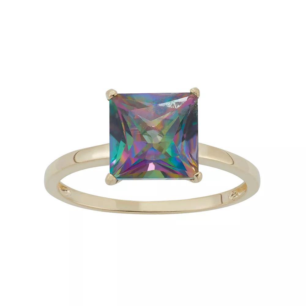Designs by Gioelli Mystic Topaz 10k Gold Ring, Women's, Size: 8, Green Product Image