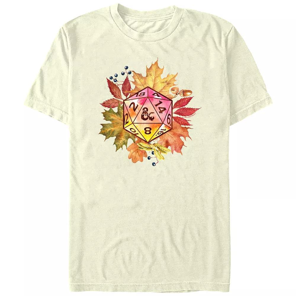 Men's Dungeons & Dragons Autumn Die Graphic Tee, Size: Medium, Natural Product Image