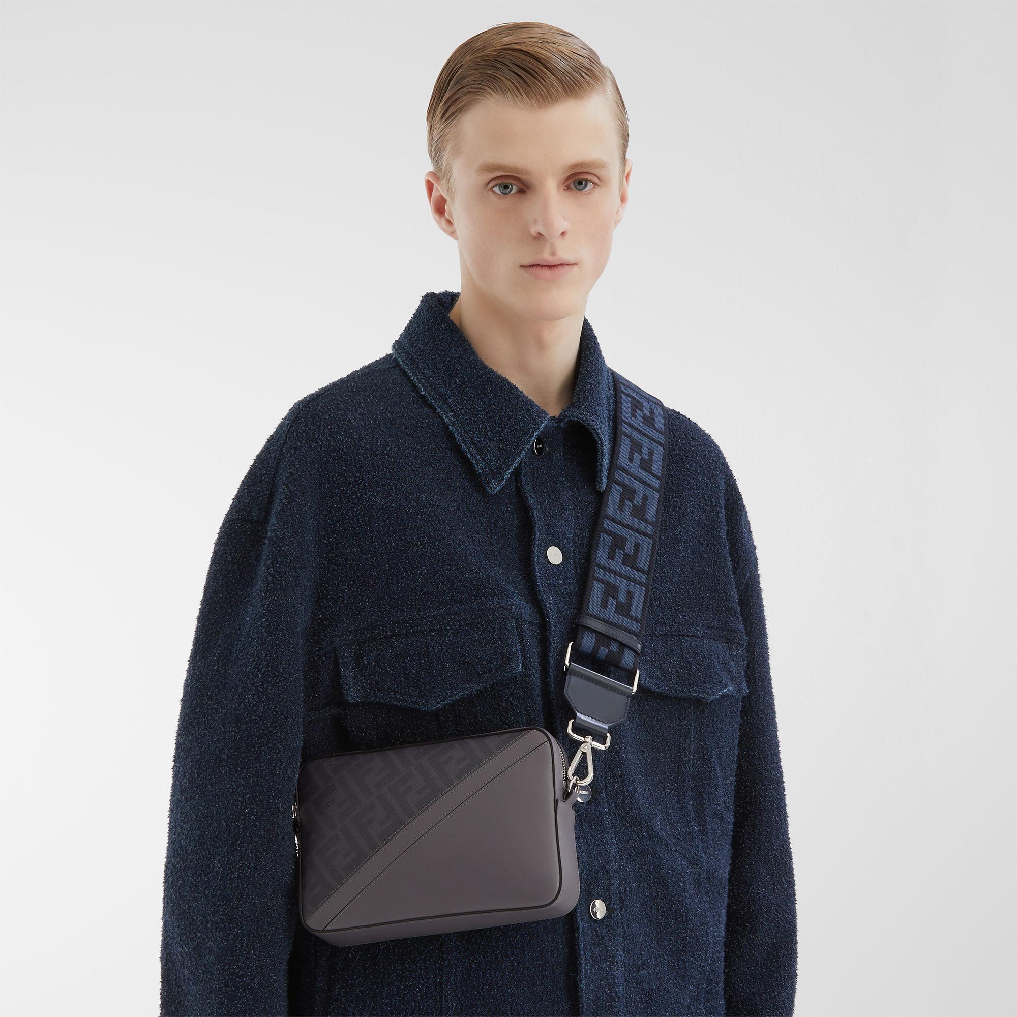 Fendi Diagonal Camera CaseGray FF canvas bag Product Image