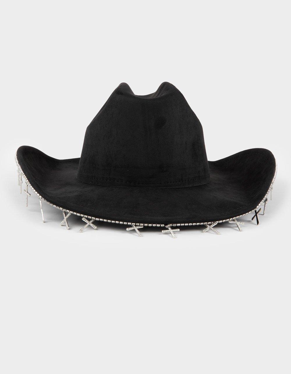 Cross Charm Womens Cowboy Hat Product Image