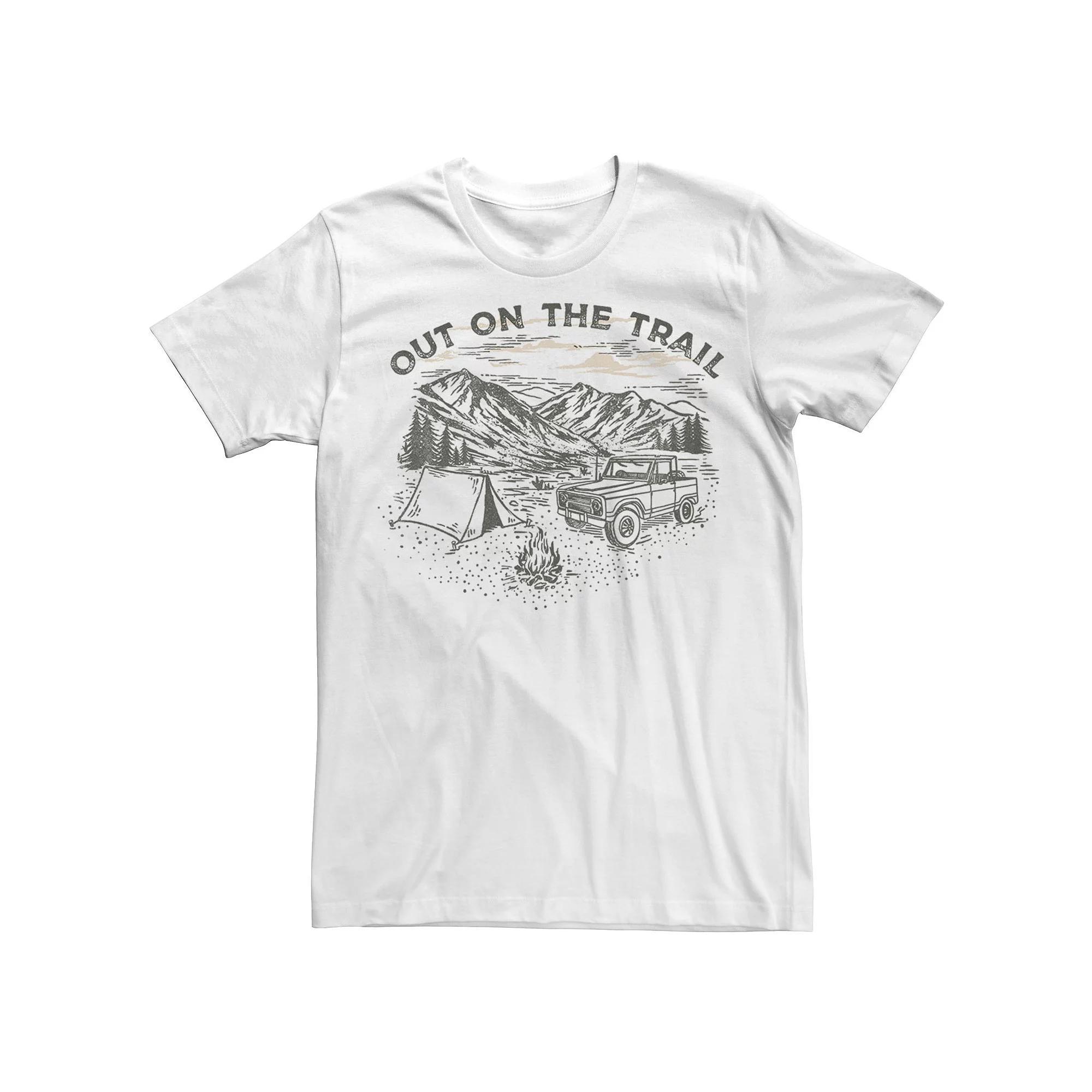 Men's Out On The Trail Tonal Portrait Tee, Size: Small, White Product Image