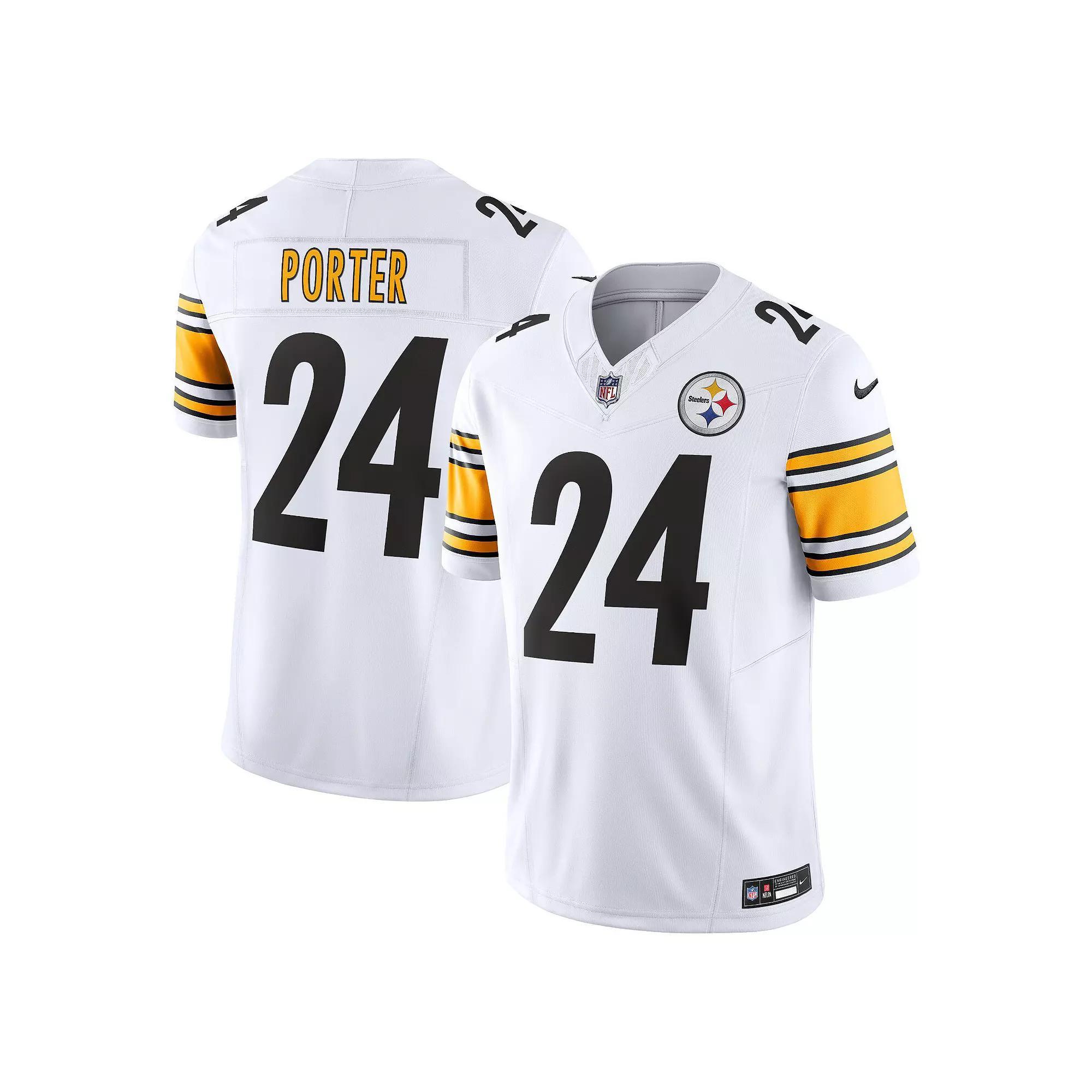 Men's Nike Joey Porter Jr. White Pittsburgh Steelers  Vapor F.U.S.E. Limited Jersey, Size: 3XL Product Image