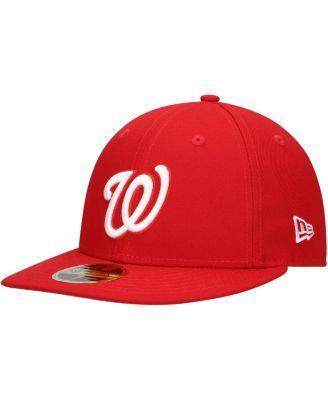 Men's New Era Scarlet Washington Nationals Low Profile 59FIFTY Fitted Hat, Size: 7 1/8, Red Product Image