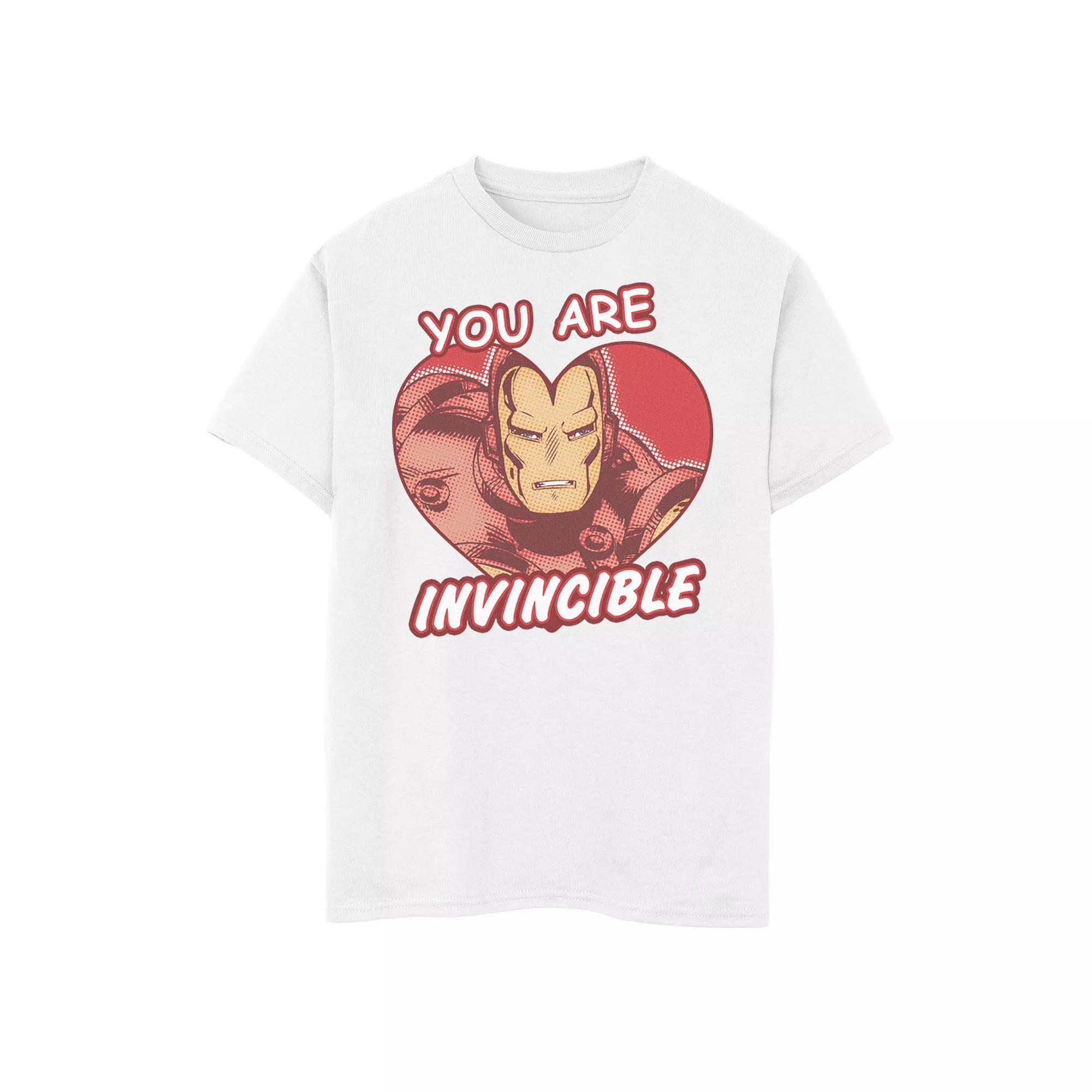 Boys 8-20 Marvel Iron Man Invincible Heart Comic Graphic Tee, Boys Product Image