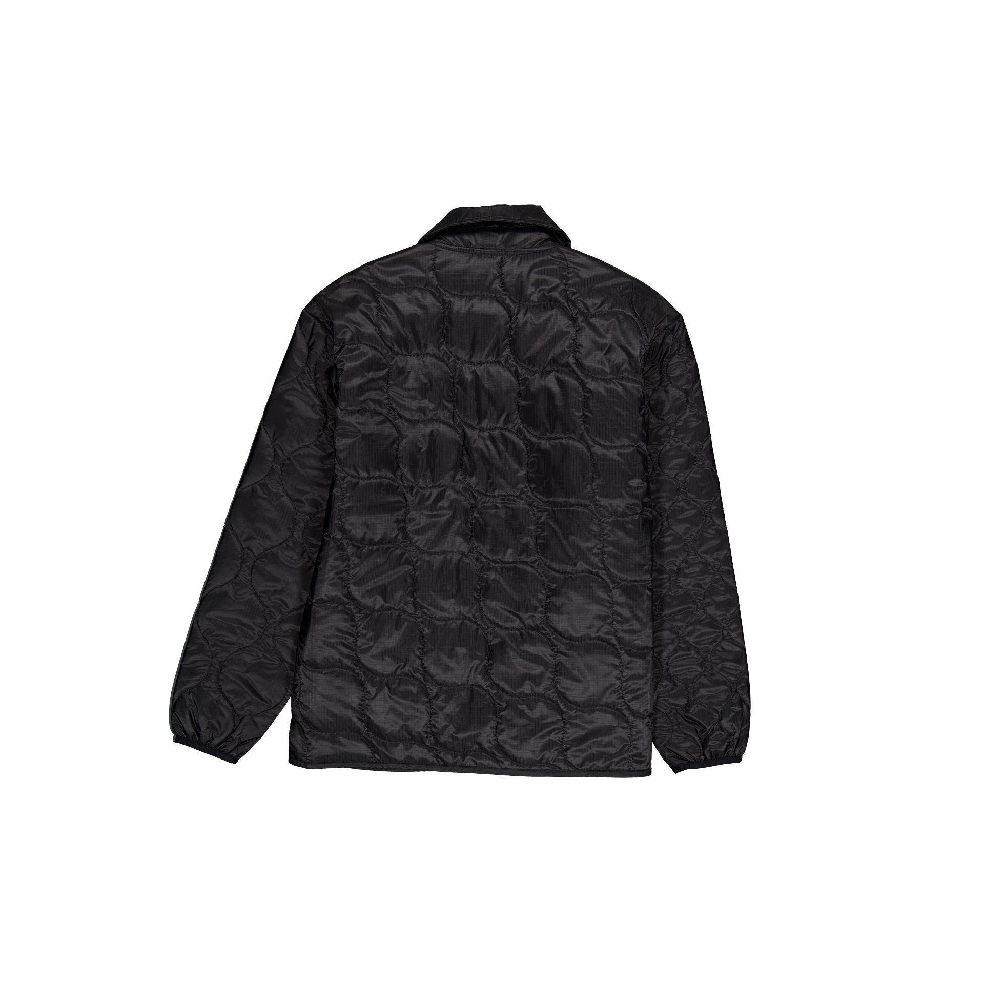 New Era Cap Quilted Button Up Dark Khaki Jacket Male Product Image