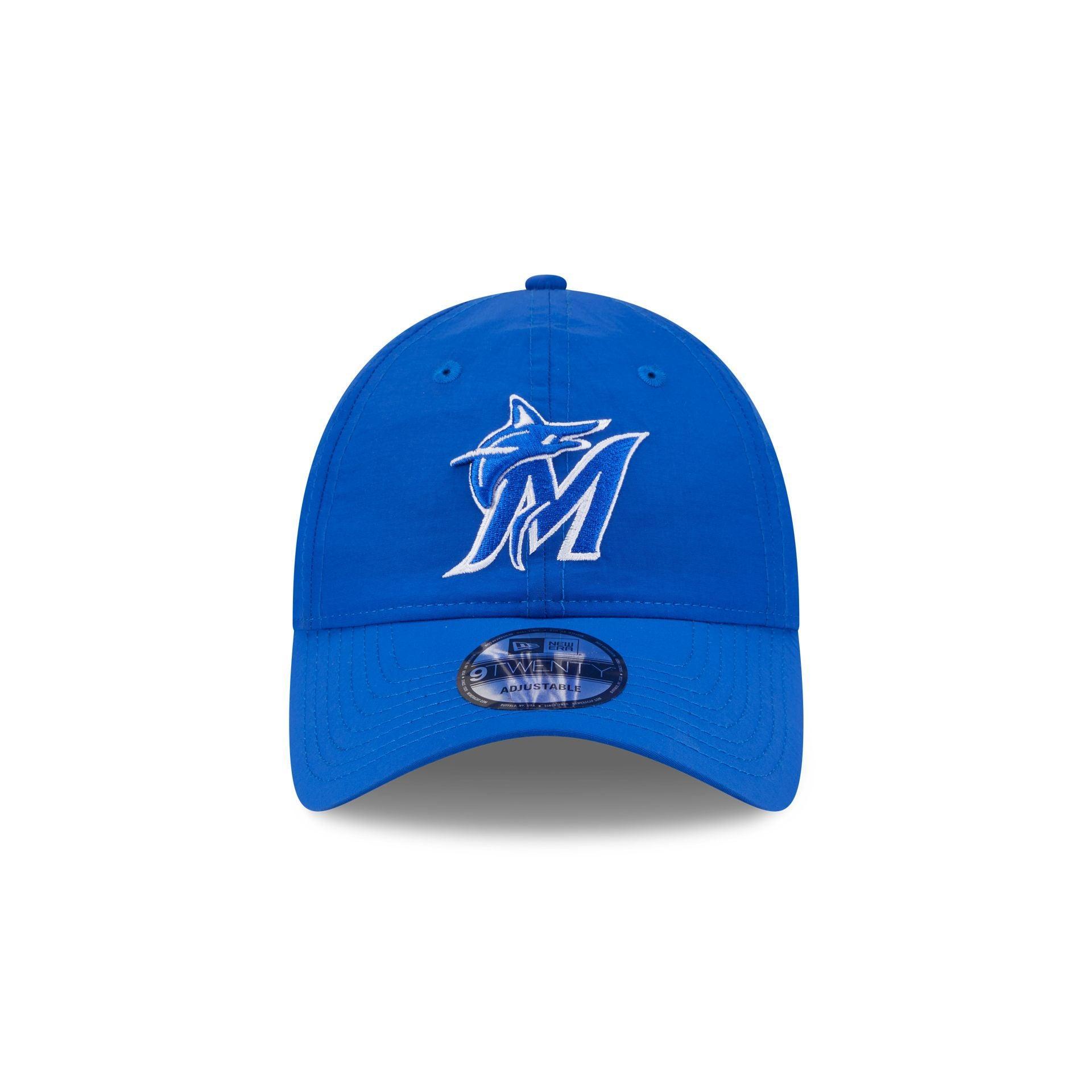 Miami Marlins Everyday Nylon Blue 9TWENTY Adjustable Hat Male Product Image