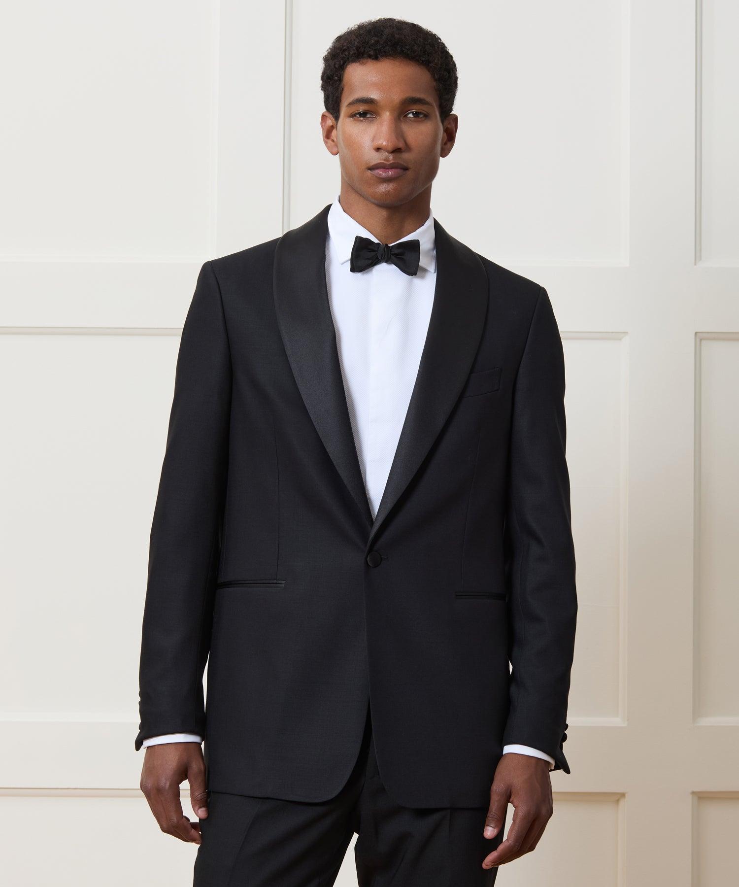 Slim Italian Wool Shawl Collar Tuxedo Product Image