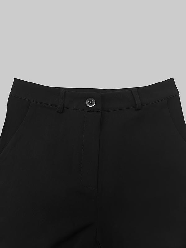 Loose Wide Leg High-Waisted Solid Color Pants Trousers Product Image