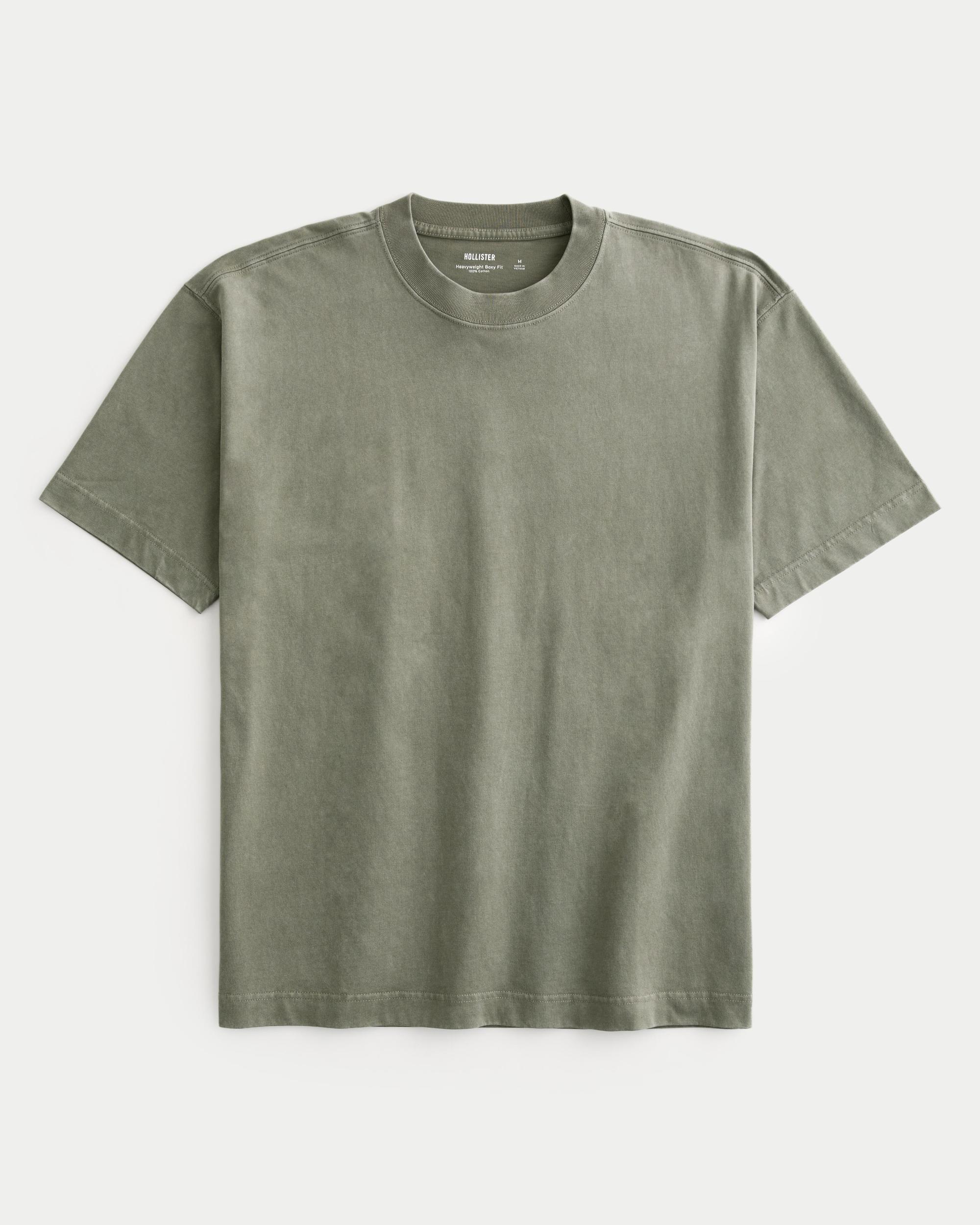 Boxy Heavyweight Washed Crew T-Shirt Product Image
