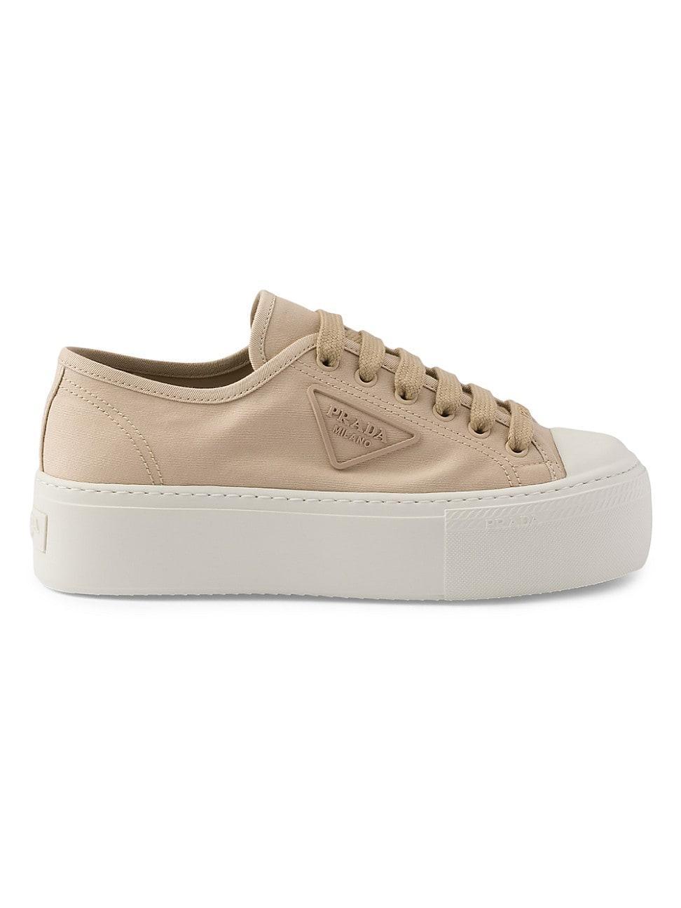 Prada Womens Laced Fabric Sneakers Product Image