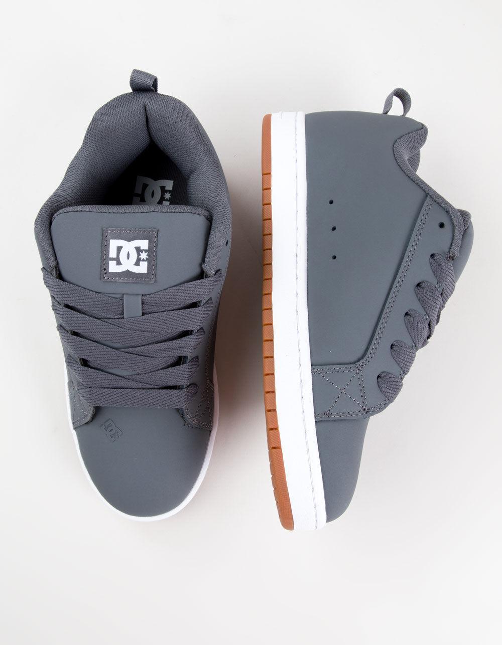 DC SHOES Court Graffik Mens Shoes - GRAY/WHITE Product Image