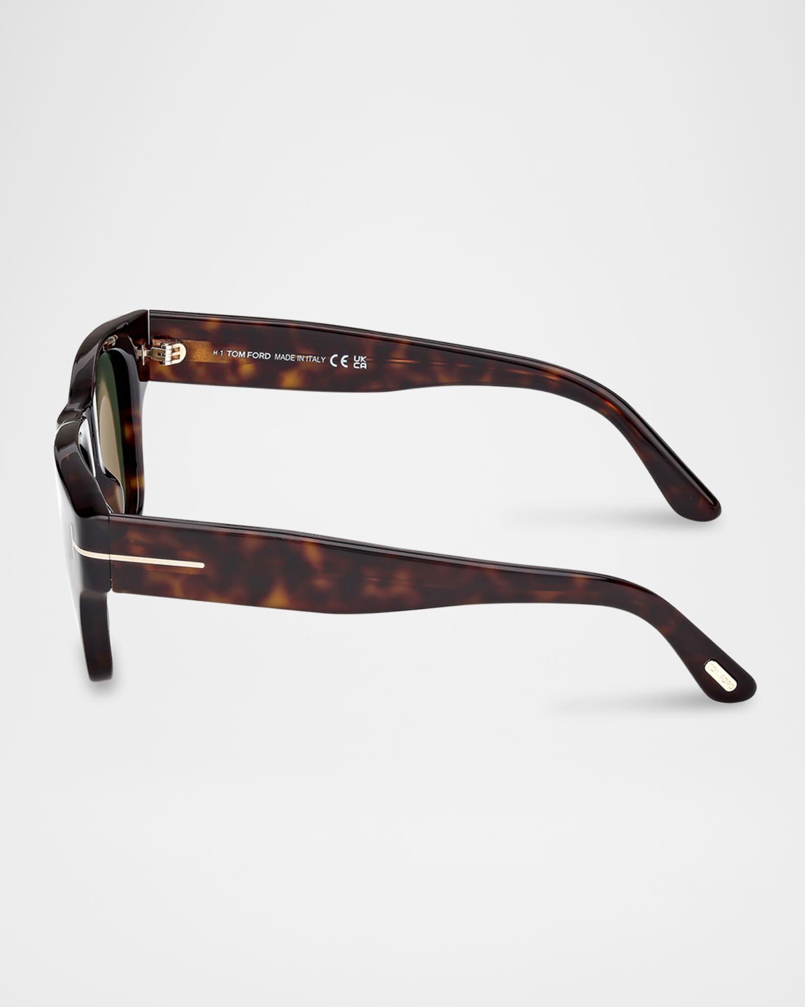 Men's Caine-02 Acetate Square Sunglasses Product Image