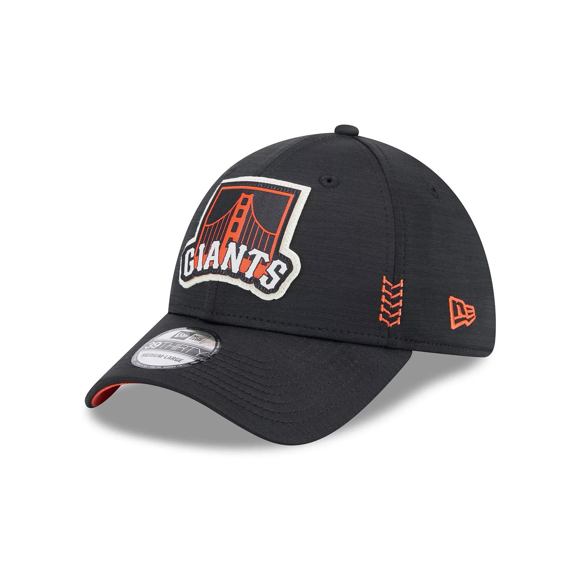 Men's New Era  Black San Francisco Giants 2024 Clubhouse 39THIRTY Flex Fit Hat, Size: Medium/Large Product Image