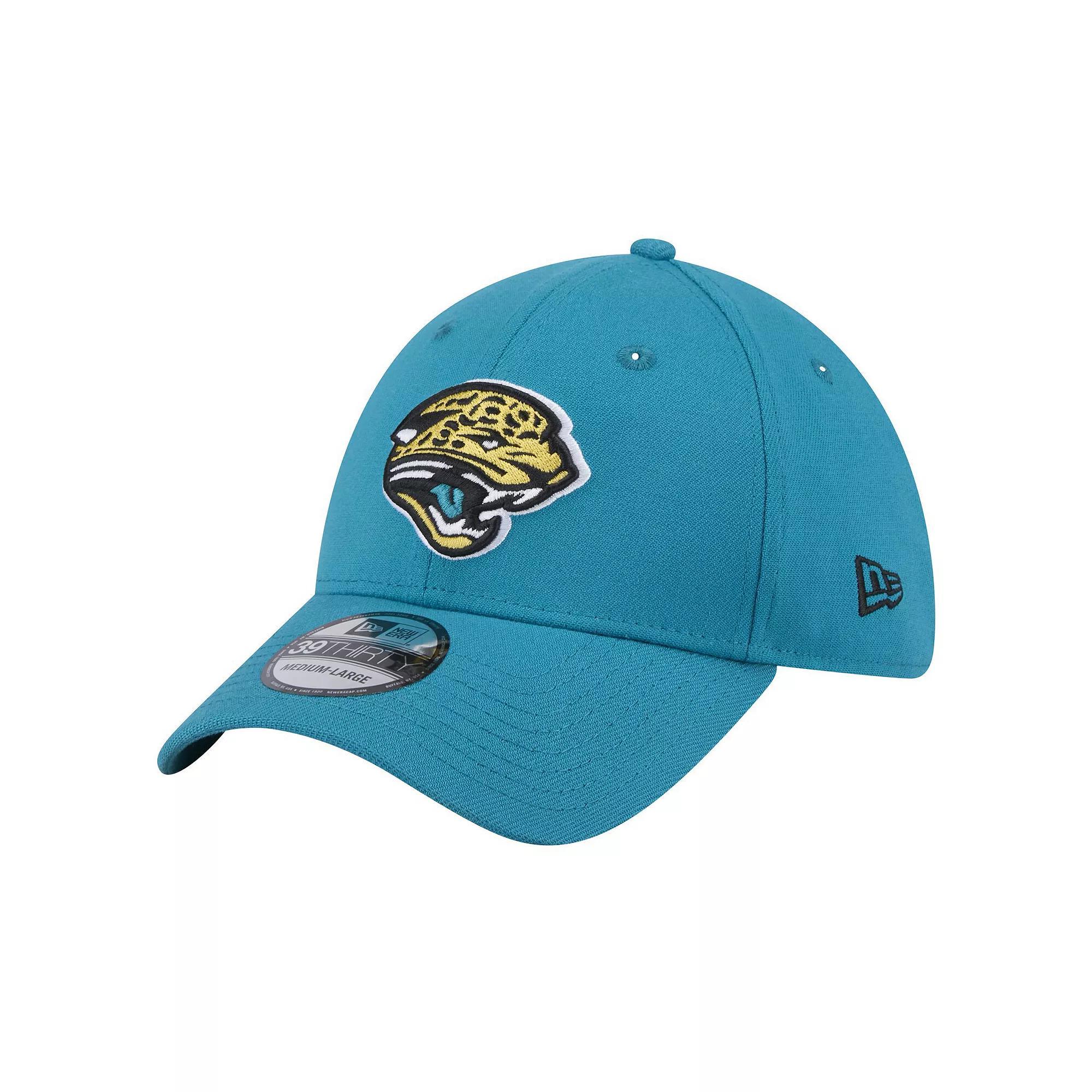 Men's New Era  Teal Jacksonville Jaguars Throwback Logo Standard 39THIRTY Flex Hat, Size: Small/Medium, Blue Product Image