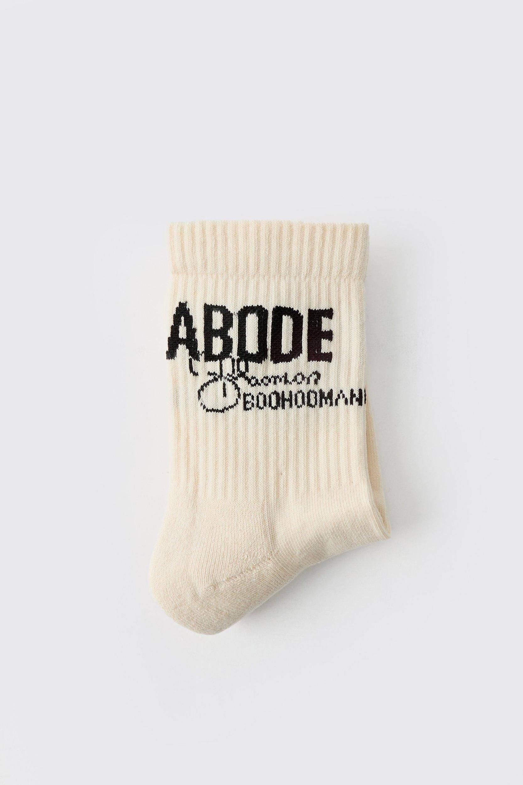 Abode Mid Length Sock | boohooMAN USA Product Image