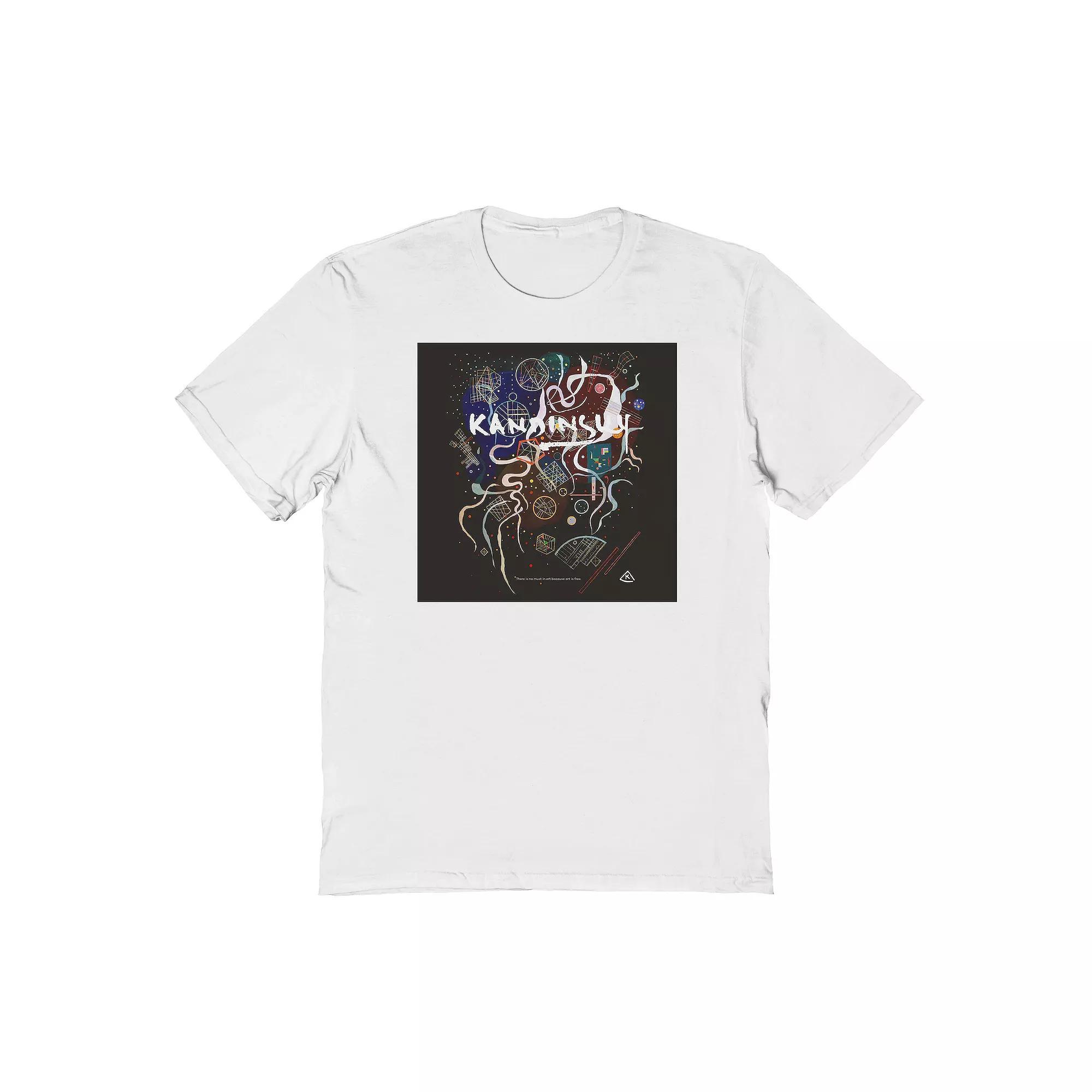 Men's APOH - Kandinsky Art Is Free Graphic Tee, Size: XXL, White Product Image