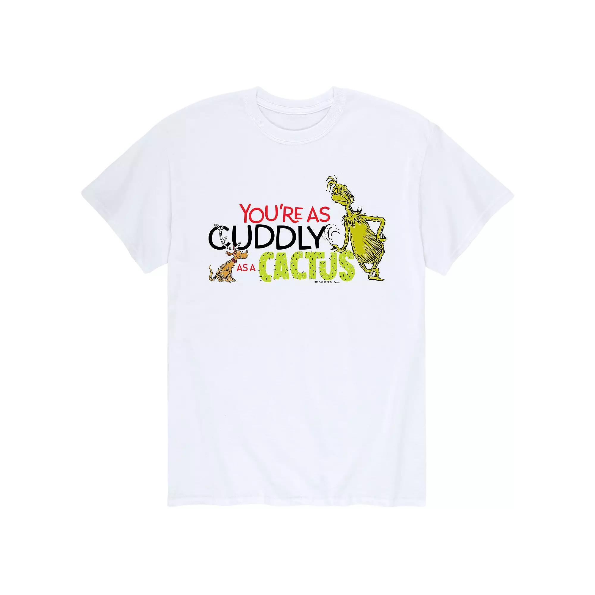 Mens Dr. Seuss The Grinch Youre As Cuddly As A Cactus Tee Product Image