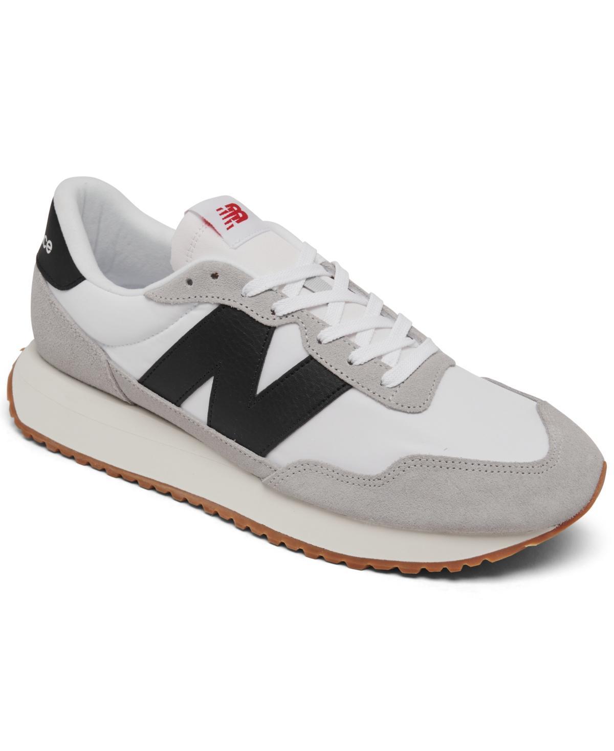 New Balance® 237 Men's Running Shoes, Size: 15, White Gray Product Image