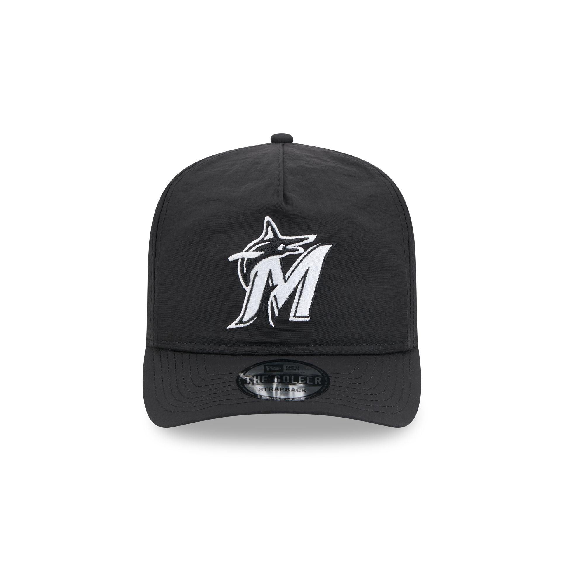 Atlanta Braves Black Script Safety Pin 59FIFTY A-Frame Fitted Hat Male Product Image