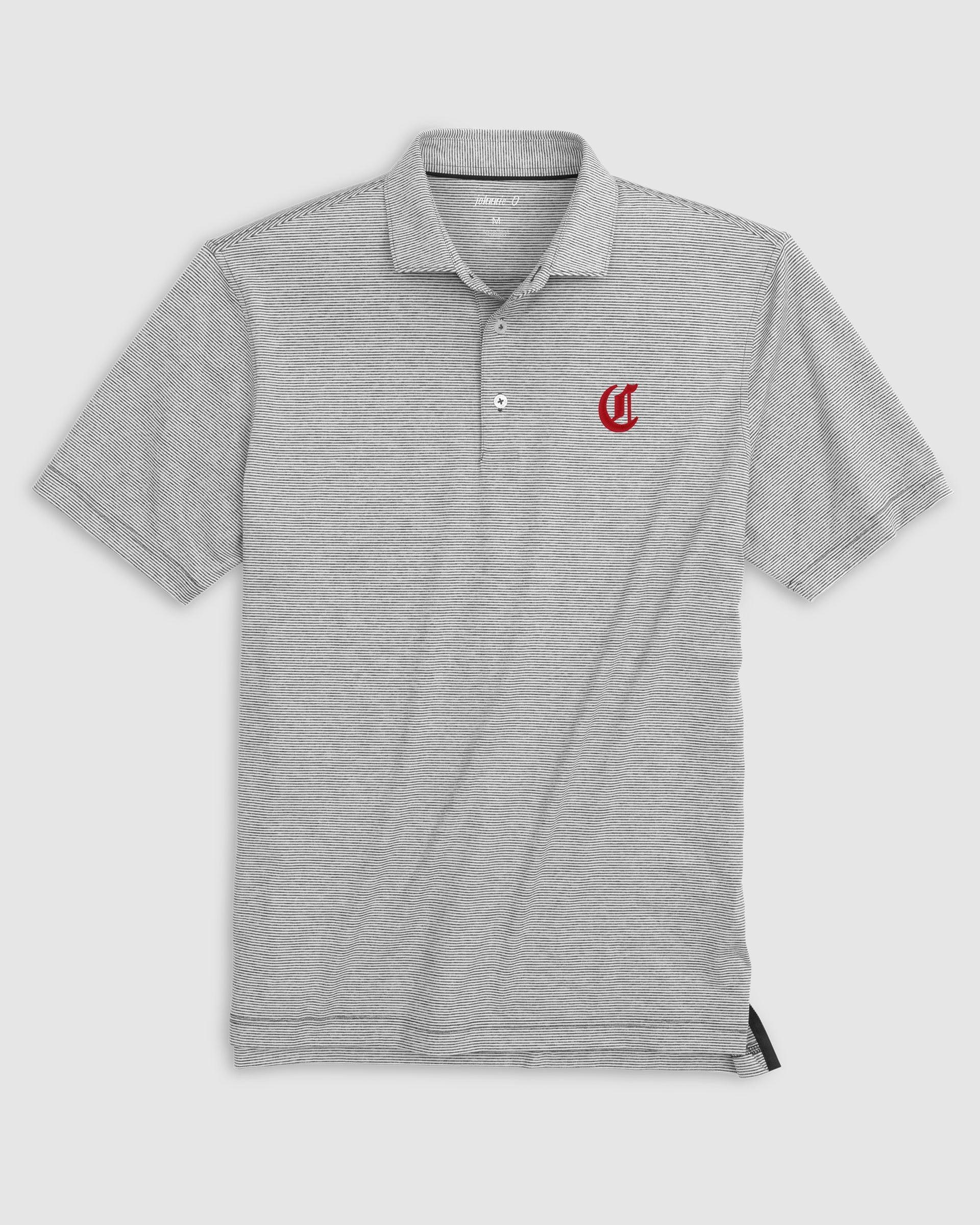 Kansas City Royals Lyndonn Striped Jersey Performance Polo - Cooperstown Logo Product Image