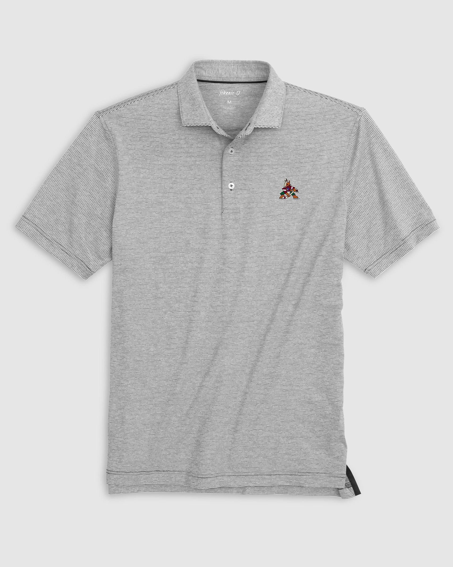 Northeastern Lyndonn Striped Jersey Performance Polo Product Image