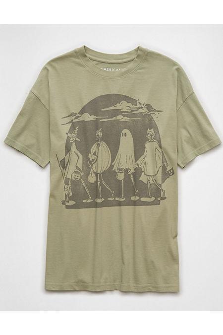 AE Oversized Skeleton Halloween Graphic T-Shirt Women's Product Image