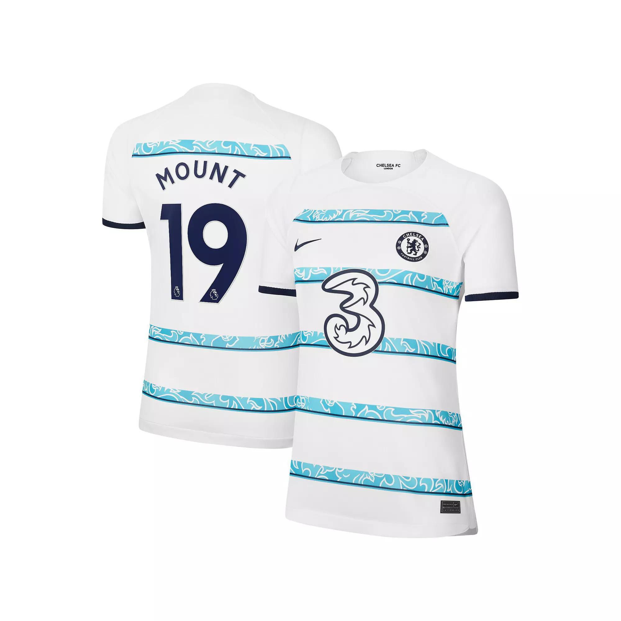 Womens Nike Mason Mount White Chelsea 2022/23 Away Breathe Stadium Replica Player Jersey Product Image