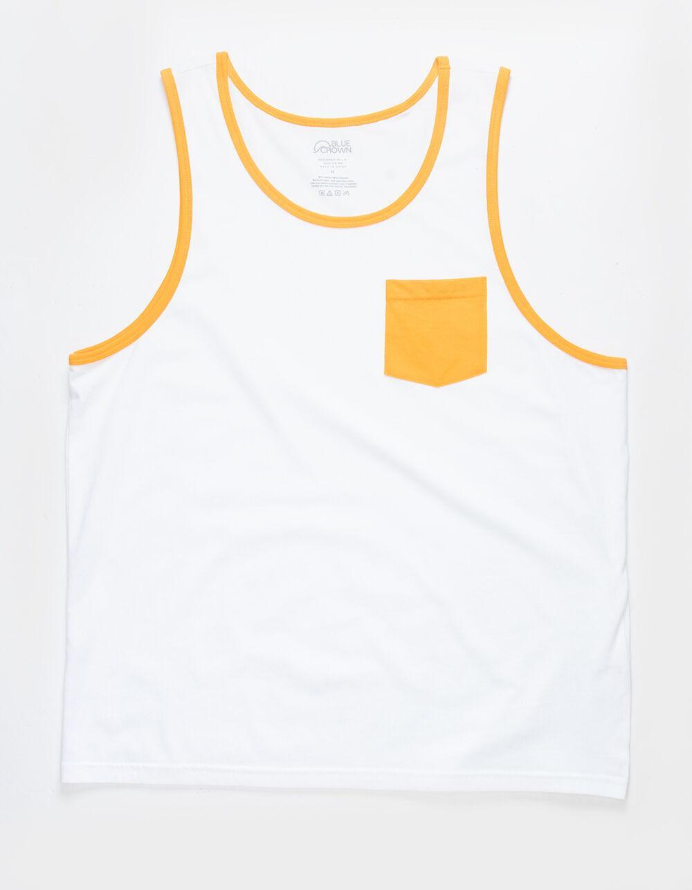 BLUE CROWN Mens Solid Pocket Tank Top Product Image