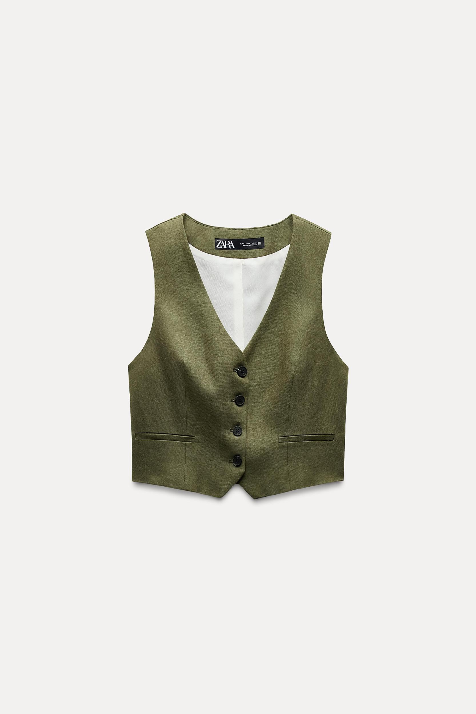 TAILORED LINEN BLEND WAISTCOAT Product Image