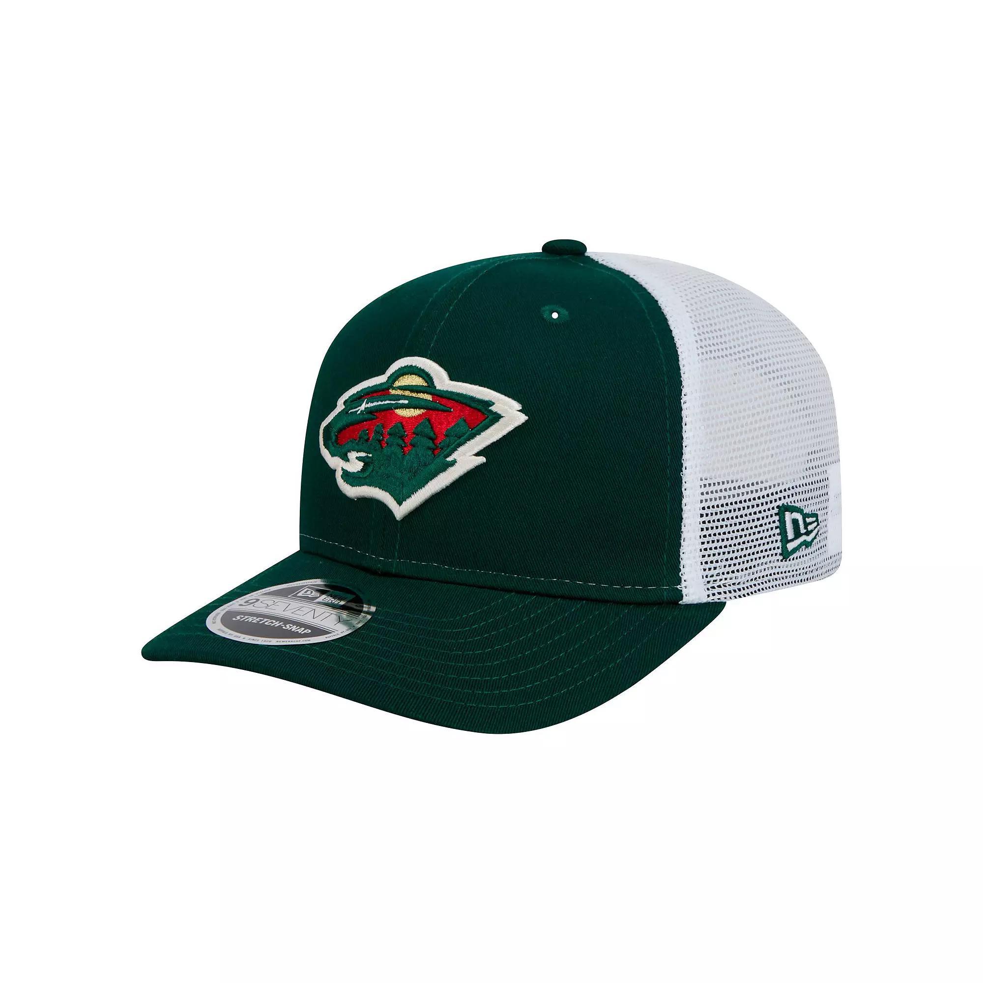 Mens New Era Minnesota Wild Core Trucker 9SEVENTY Stretch-Snap Hat Product Image