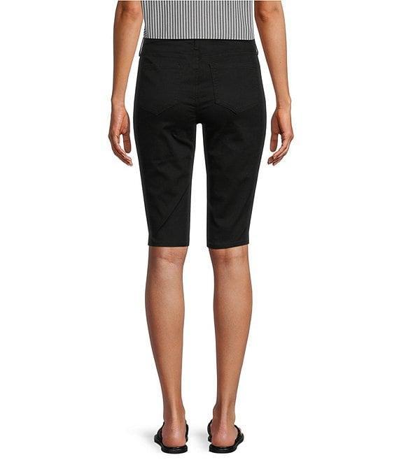 NYDJ Side Slit Hem Rivet Bike Stretch Denim Bermuda Shorts Product Image