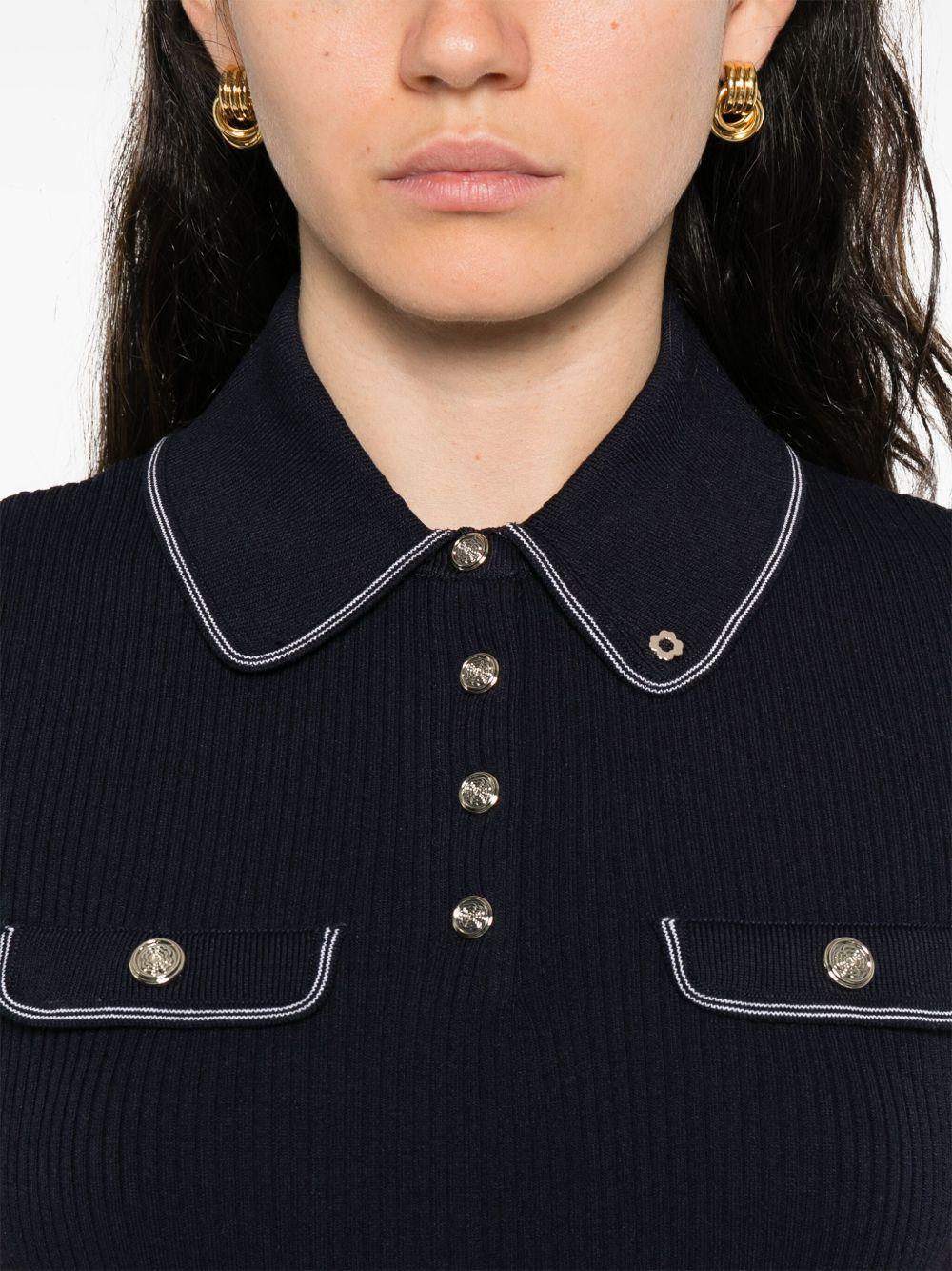 contrast-trim polo shirt Product Image