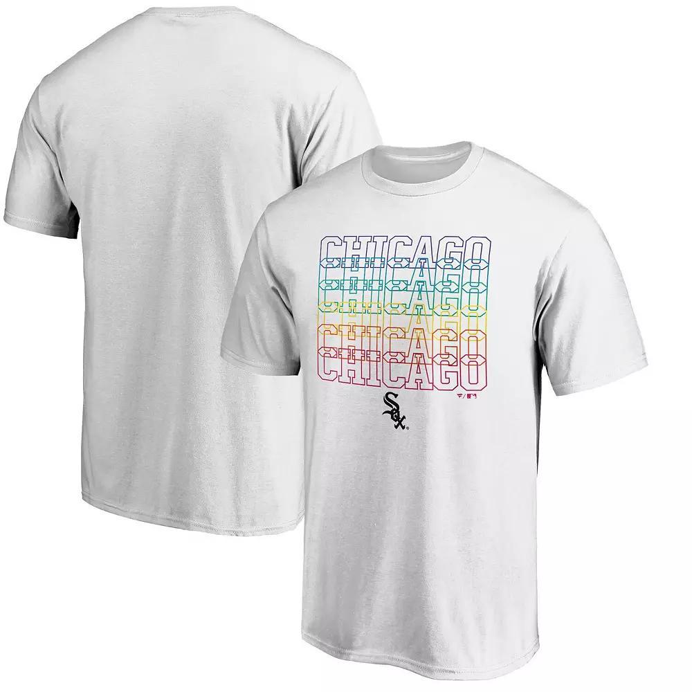 Men's Fanatics Branded White Chicago White Sox City Pride T-Shirt, Size: Medium Product Image