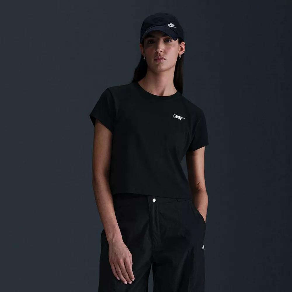 Women's Nike Sportswear Club Short-Sleeve Cropped Graphic T-Shirt Product Image