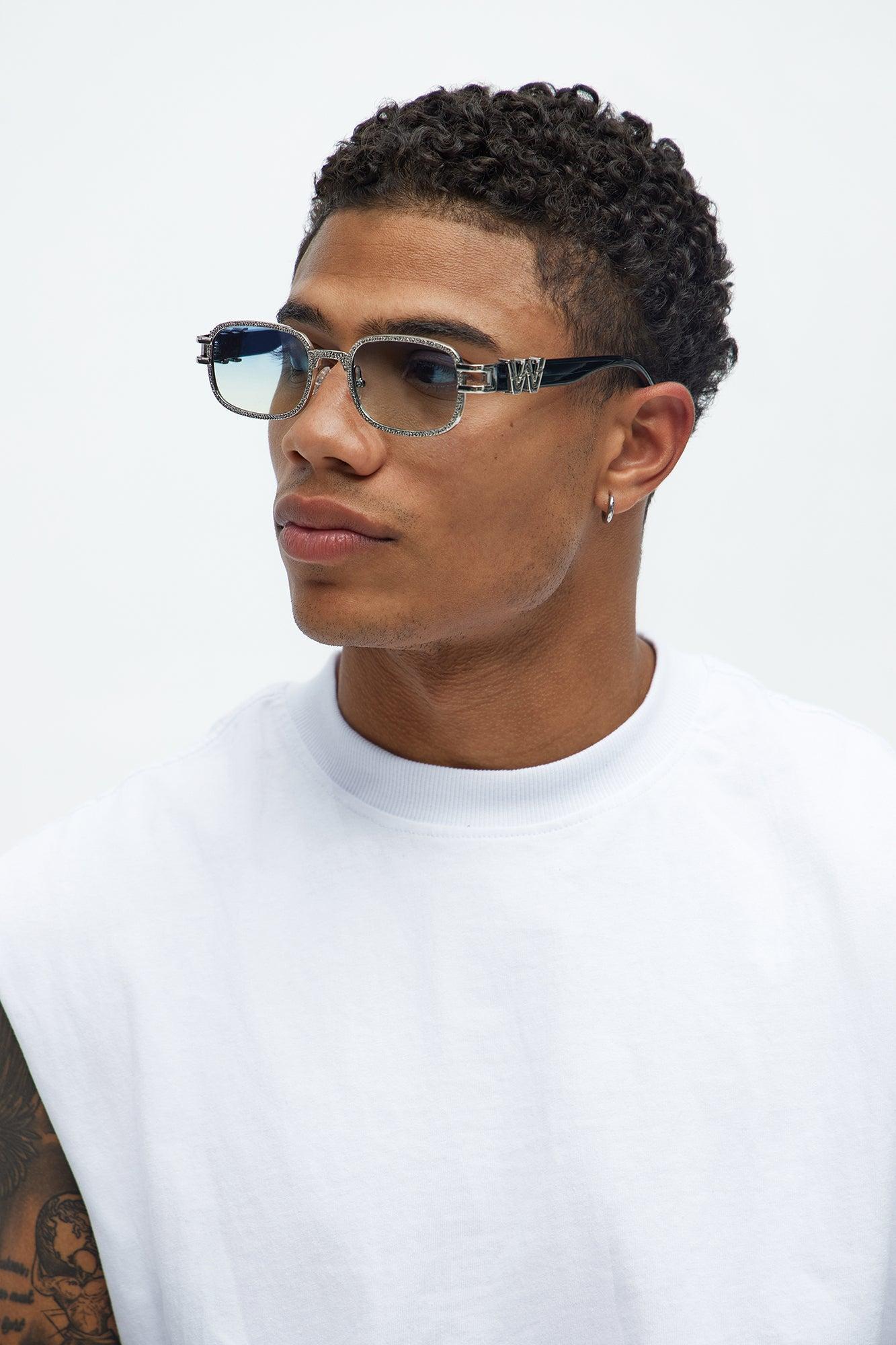 See Me Shining Sunglasses - Black/Blue Product Image