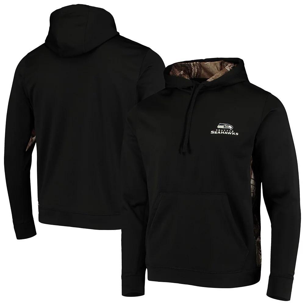 Men's Dunbrooke Black/Realtree Camo Seattle Seahawks Logo Ranger Pullover Hoodie, Size: 5XL Product Image