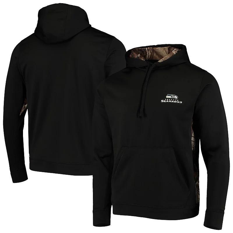 Men's Dunbrooke Black/Realtree Camo Seattle Seahawks Logo Ranger Pullover Hoodie, Size: 5XL Product Image