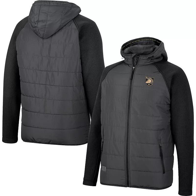 Men's Colosseum Charcoal/Navy Auburn Tigers Good On You Raglan Full-Zip Jacket, Size: Large Product Image