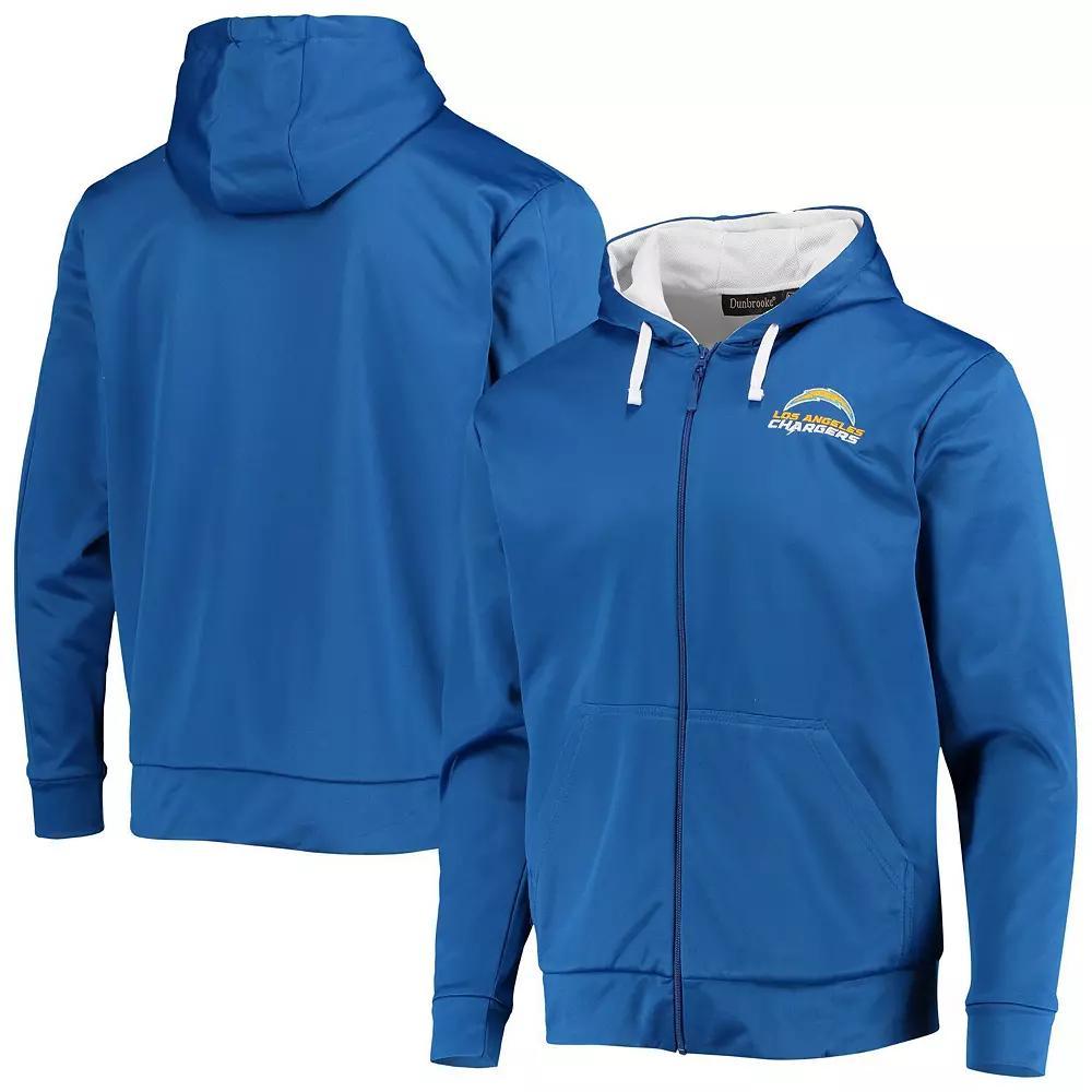 Men's Dunbrooke Powder Blue/White Los Angeles Chargers Apprentice Full-Zip Hoodie, Size: 2XL, Light Product Image