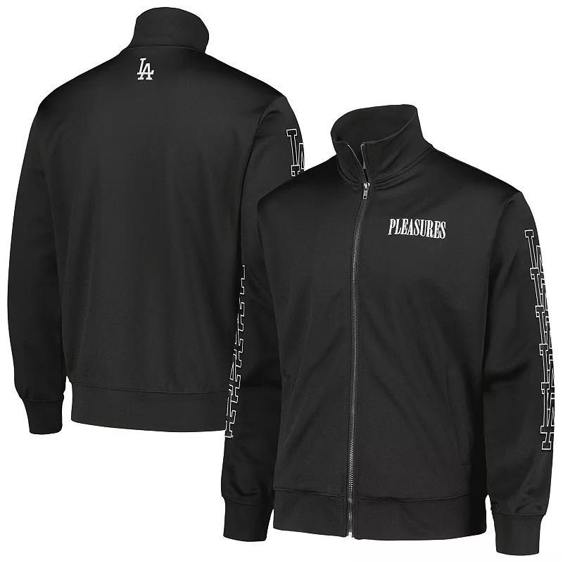 Men's Black Houston Astros Pitcher Full-Zip Track Jacket, Size: Small Product Image