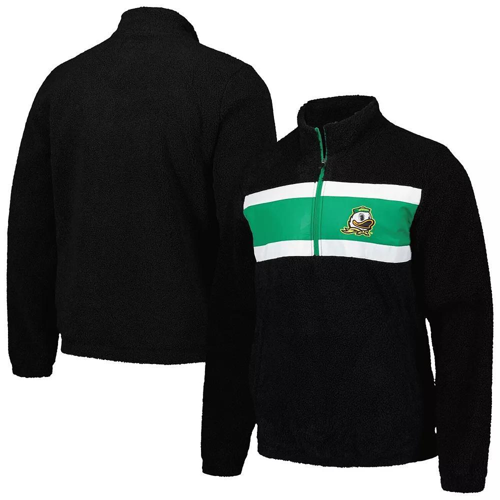 Men's G-III Sports by Carl Banks Black Oregon Ducks Pinch Runner Half-Zip Top, Size: XL Product Image