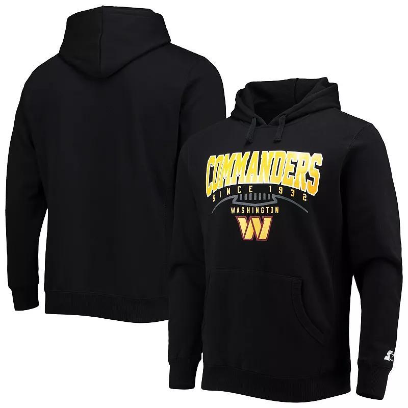 Men's Starter Black Washington Commanders Premier Pullover Hoodie, Size: Large, Wft Black Product Image